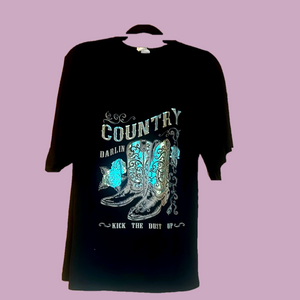 Liberty Wear country girl top SZ M